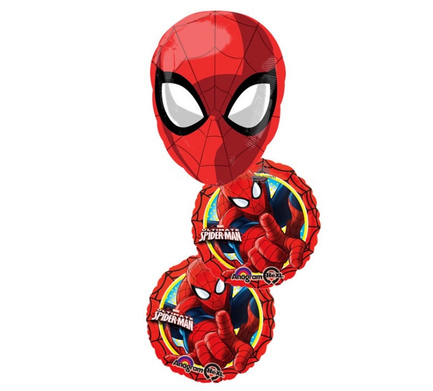 Spider Man Foil Balloon Bouquet Birthday Decoration Party Supplies Spiderman  5pc