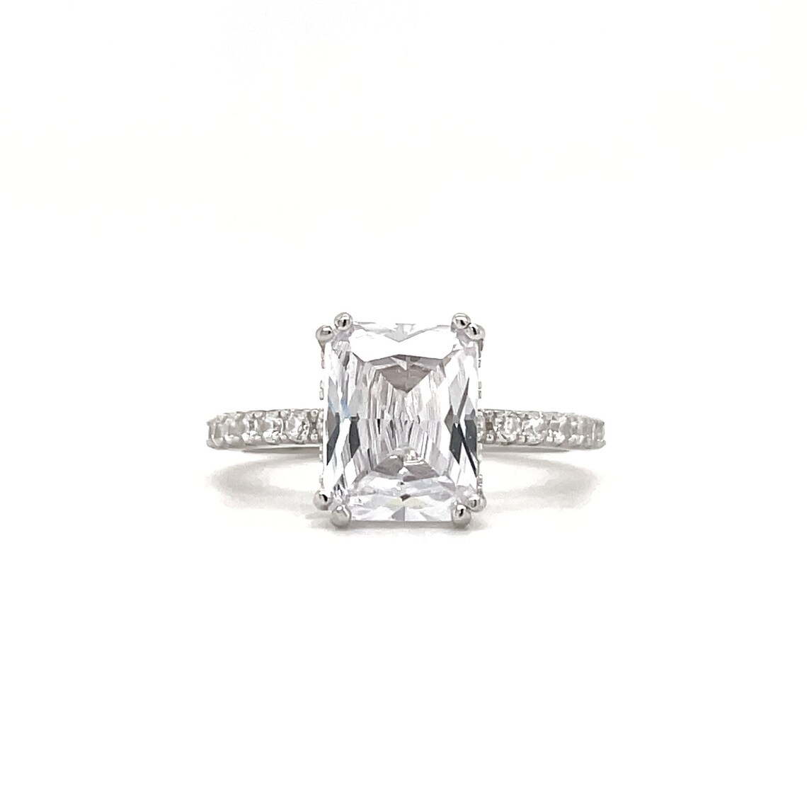 radiant cut hidden halo engagement ring radiant cut hidden halo engagement ring