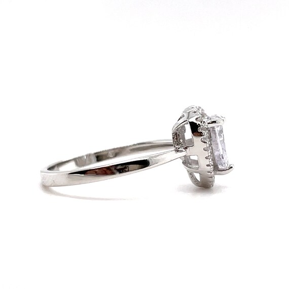 You’ll Love This 1.90 Ct Sterling Silver 925 Heart Shaped CZ Halo Engagement Ring Set – Sizes 5 To 10