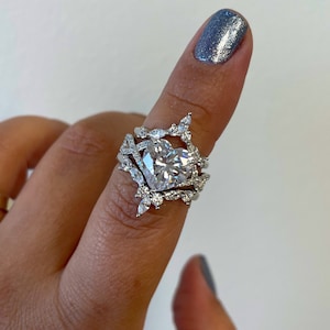 Heart bridal ring set discount