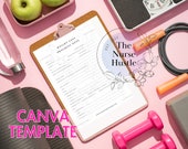 Weight Loss Journey Progress Note *Canva Template* Digital Download