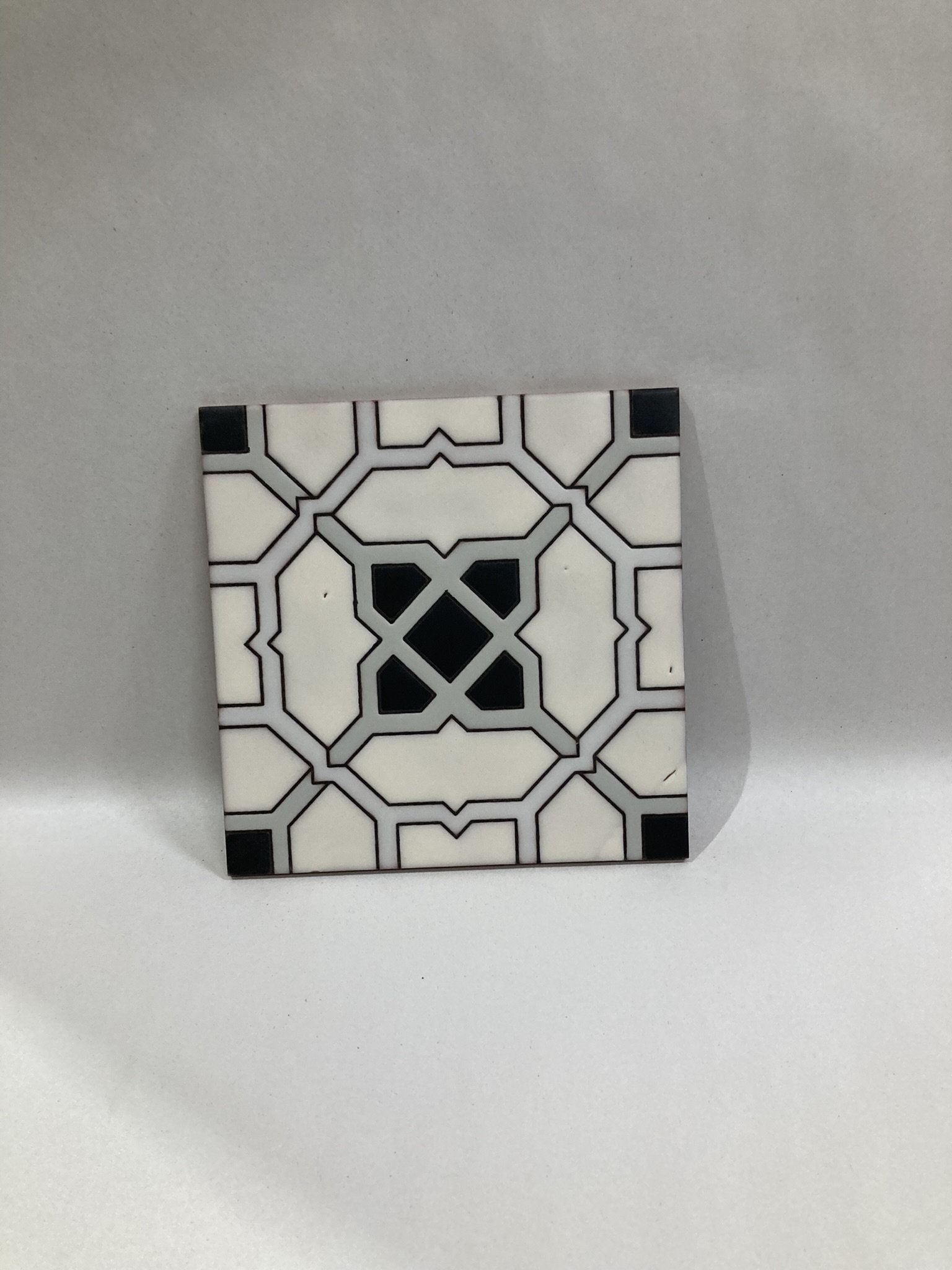 Trivet 8x8 Hand Glazed Ceramic Tile Riser 2 - Etsy