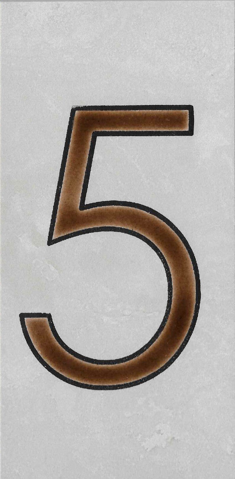 Hand Painted Ceramic House Numbers Etsy