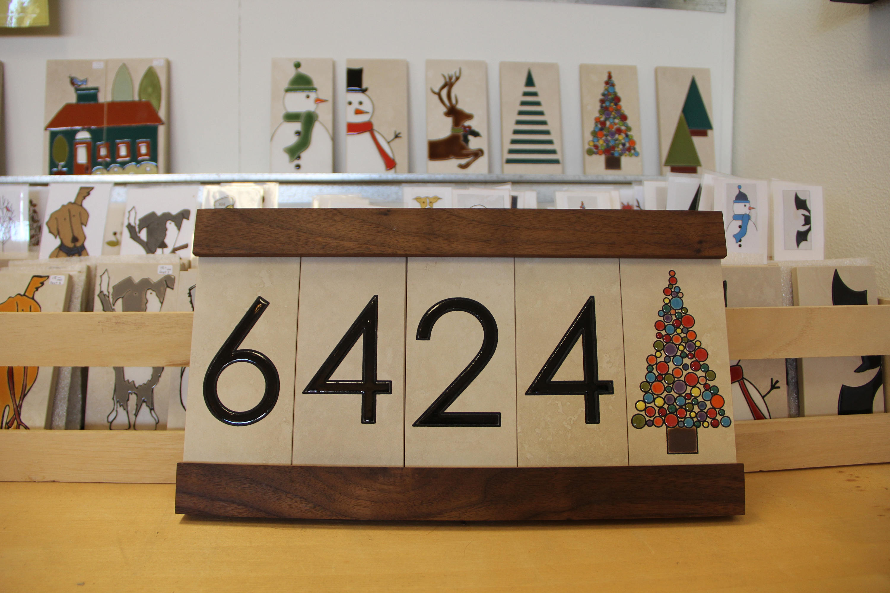 Hand Painted Ceramic House Numbers Etsy