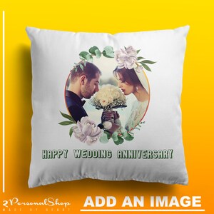 Housse de coussin personnalisée, taie d'oreiller, cadeau personnalisé, taie d'oreiller d'anniversaire avec photo