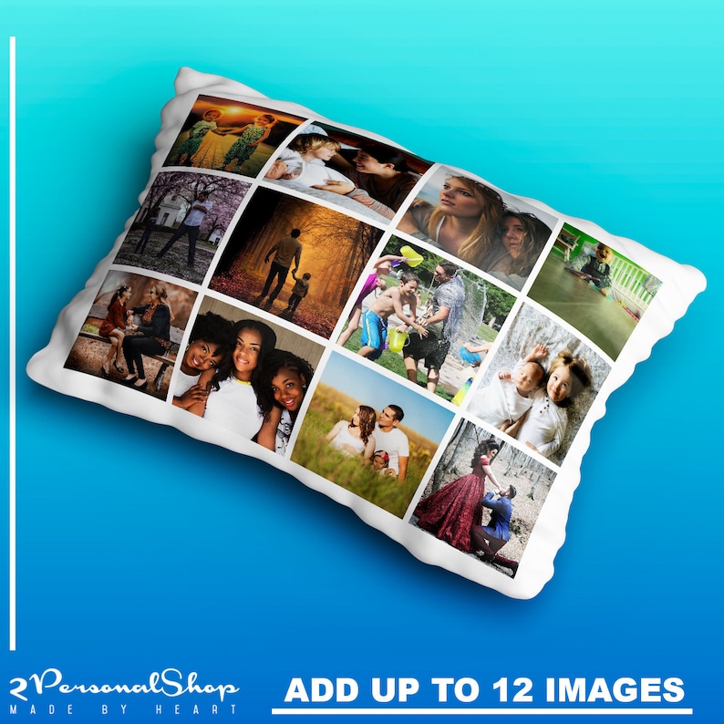 Personalised Photo Collage Pillowcase Custom Made Pillow Case Etsy