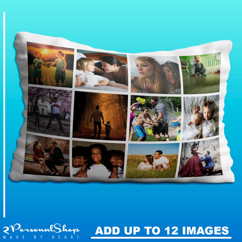 Personalised Photo Collage Pillowcase Custom Made Pillow Case Etsy