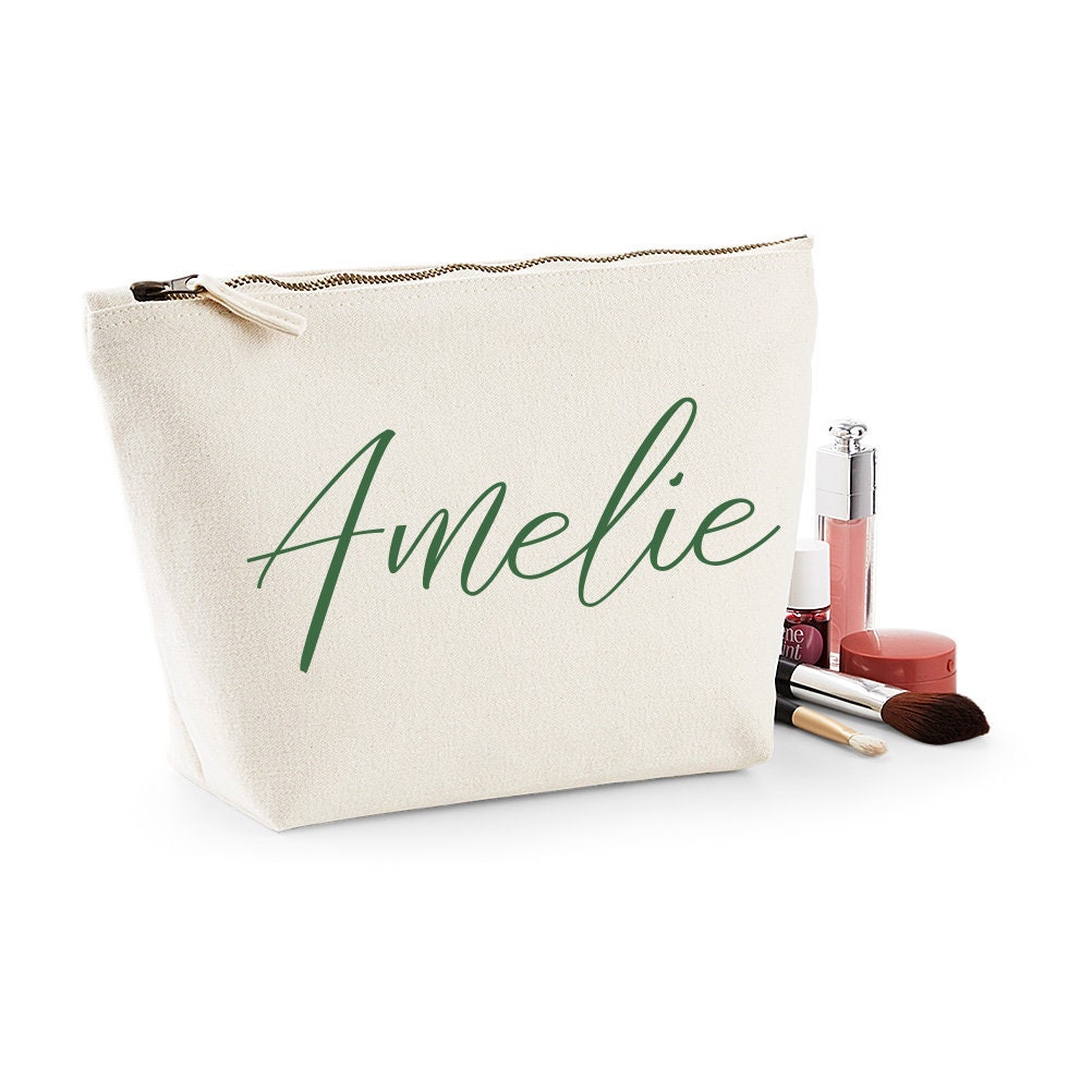 Personalized Name Makeup Bag Makeup Bag Bridesmaid Gift Etsy
