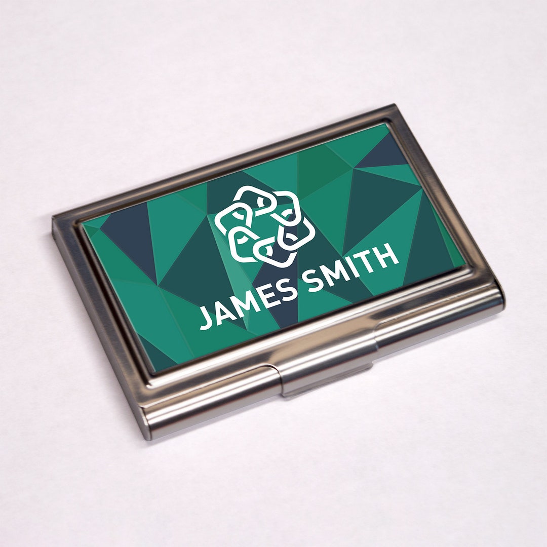 Personalised Business Card Holder Colour Printed Sublimation Etsy