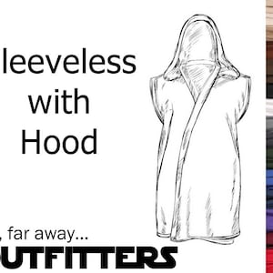 Star Wars Costume, Star Wars Tank Tunic, BECOME your own JEDI, Custom Sith Costume, A La Carte Tunic, Adult Jedi Cosplay Sleeveless Tunic