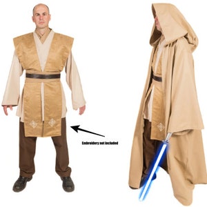 Star Wars Costume, Star Wars Tunic & Robe, BECOME your own JEDI, Custom Star Wars Costume, Adult Obi-Wan Star Wars Cosplay Costume Set