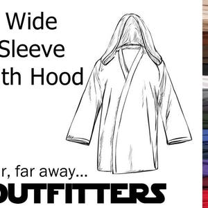 Strój Star Wars, Tunika Star Wars, ZOSTAŃ swoim własnym JEDI, Tunika A La Carte, Spersonalizowany kostium Jedi Star Wars, Tunika Star Wars Obi-Wan Cosplay