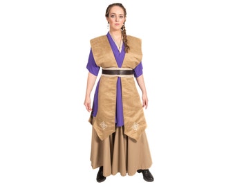 Star Wars Costume, Star Wars Tunic, BECOME your own JEDI, Custom Star Wars Jedi Costume, Adult Jedi Star Wars Cosplay, Female Tunic Costume