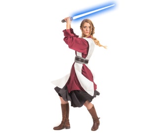 Star Wars Costume, Star Wars Tunic, BECOME your own JEDI, Custom Star Wars Jedi Costume, Adult Jedi Star Wars Cosplay, Female Tunic Costume