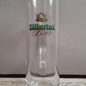 Zillertal Beer Mug, Austrian Beer Stein, Vintage Beer Mugs, Collectible German Bierkrug, Oktoberfest Mugs, Retro Brewery Steins, 0.5L Glass
