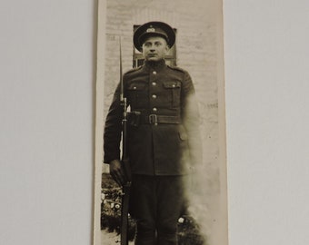 Photo of a Soldier, 1920s Military Photo, Antique Photos, Original Old Photograph, Vintage Photo of the 1920s, Found Military Photograph