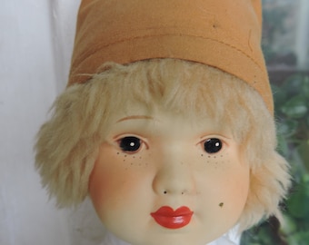Ceramic Doll, Germany Doll, Vintage Porcelain Doll, Nostalgic Doll, Vintage Toy, Girl Doll, Puppe, Collectibles Doll