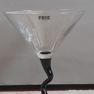 Original FRÏS Vodka Martini Glas, Vintage dänische Barware, Danish Vodka Barware, Vintage Cocktailglas, Barware Geschenkset, Retro Glaswaren