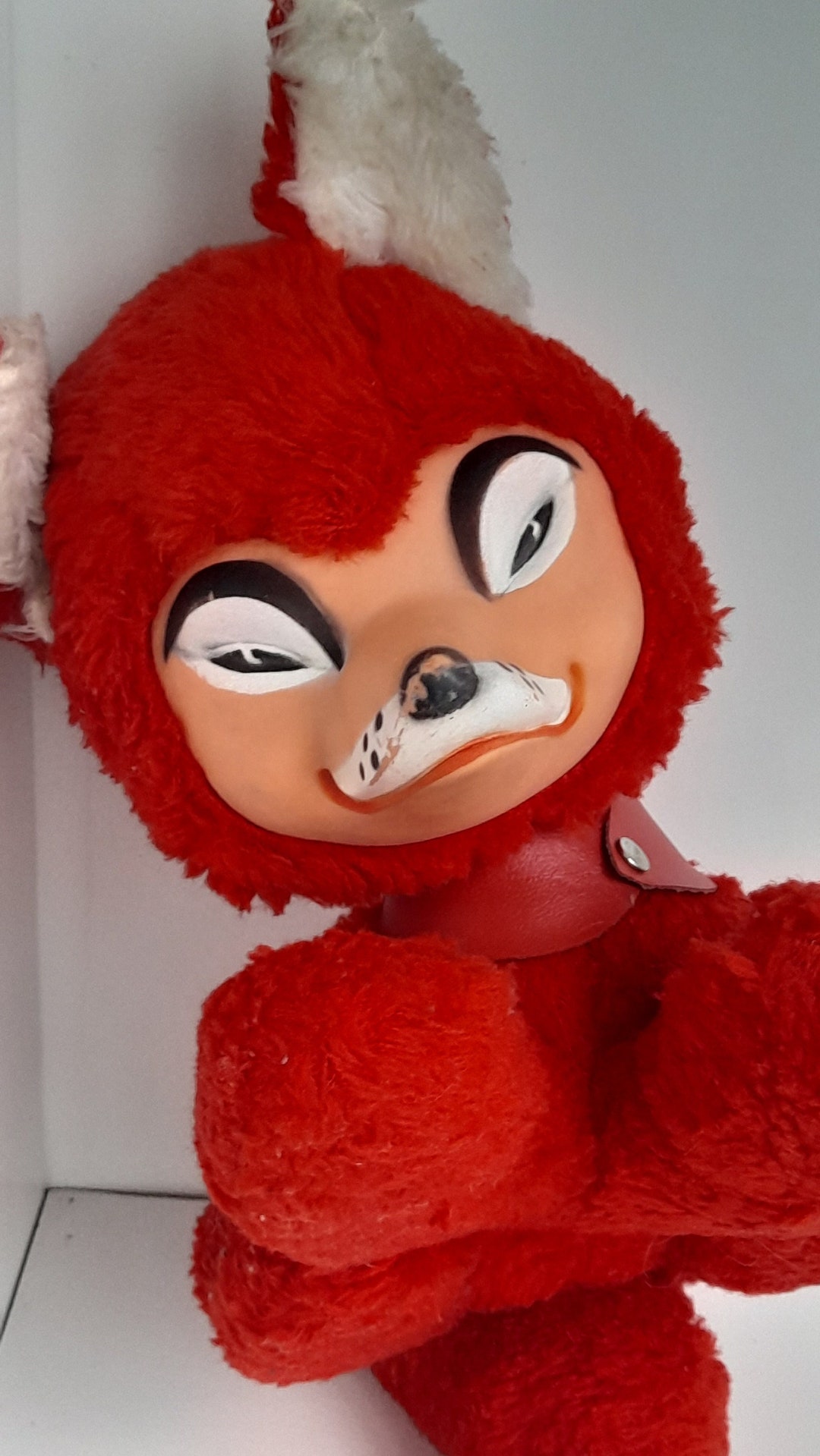 Vintage Rubber Face Fox Rubber Face Toy Fox Red Fox Etsy