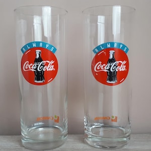 90s Coke Glasses - Etsy