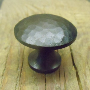 Round Hammered Cabinet Knob