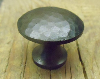 Round Hammered Cabinet Knob