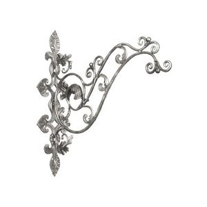 Ornate Scrolled Iron Sign Bracket | Victorian Hand Forged Metal Sign Holder