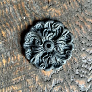 Victorian Cast Iron Rosette- Set of 4
