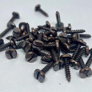 Hammered Slotted Screws - Pack of 40 Screws