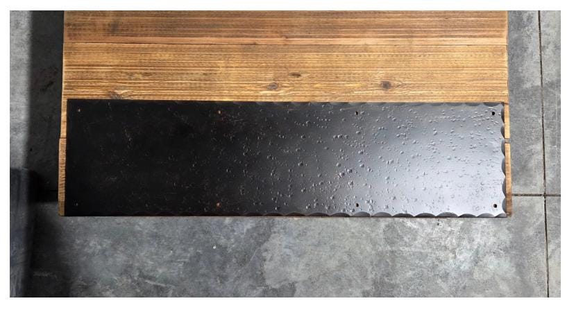 Plain Straight Iron Kick Plate with Screws Included