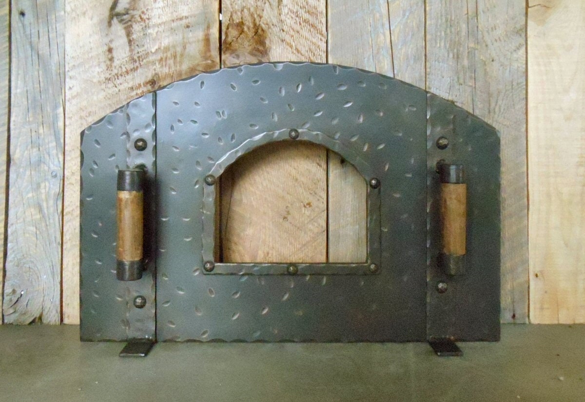 Mediterranean Arched Freestanding Pizza Oven Door