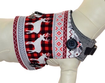 Winter Wild w/ Vintage Christmas Cover for PAWZLY Brand Dog Harnesses