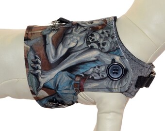 Zombie Apocalypse: Unleash Eerie Style with our Reversible Cover for PAWZLY Brand Dog Harnesses