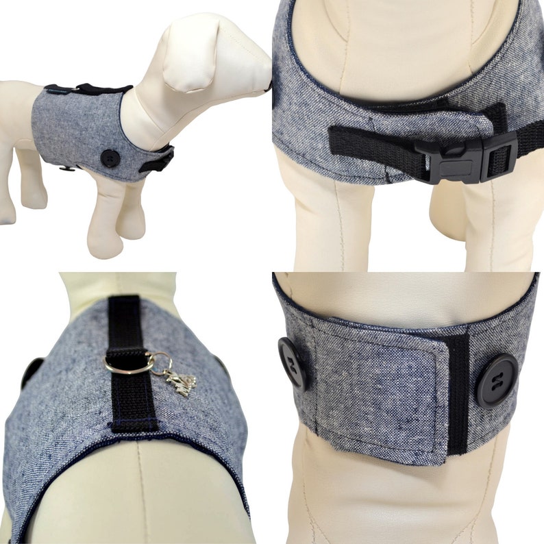 Handmade Dog Harness for Interchangeable & Reversible Etsy