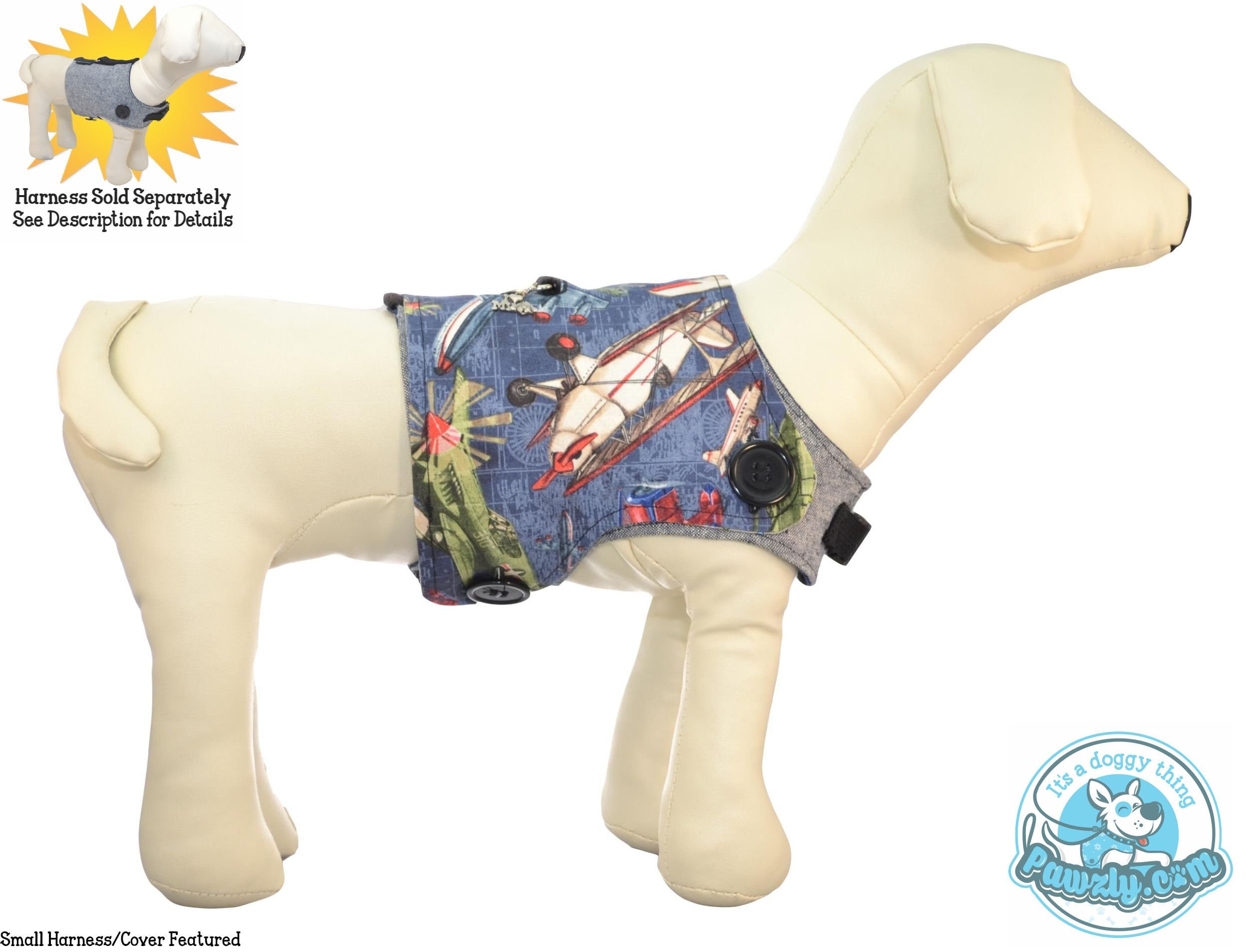 History of Flight Dog Vest Harness Planes Helicopters Etsy UK