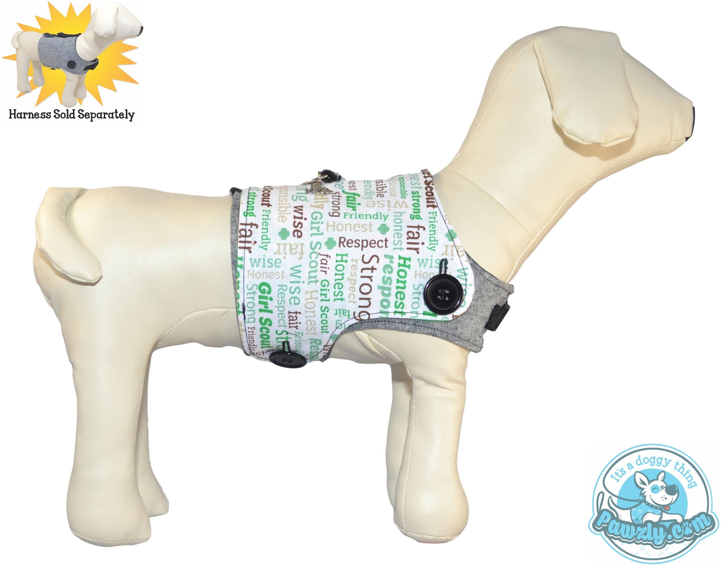 Girl Scouts of America Dog Harness Vest Cookies and Creed Etsy