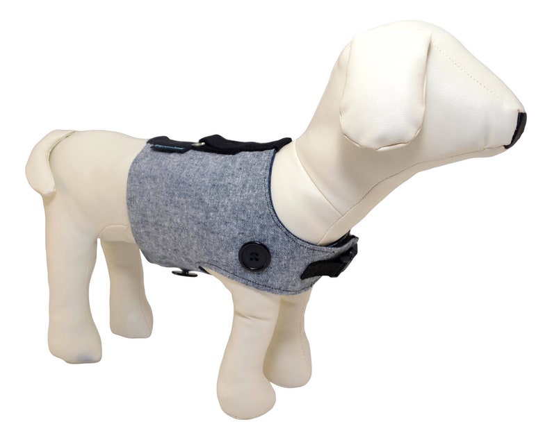 Handmade Dog Harness for Interchangeable & Reversible image 1