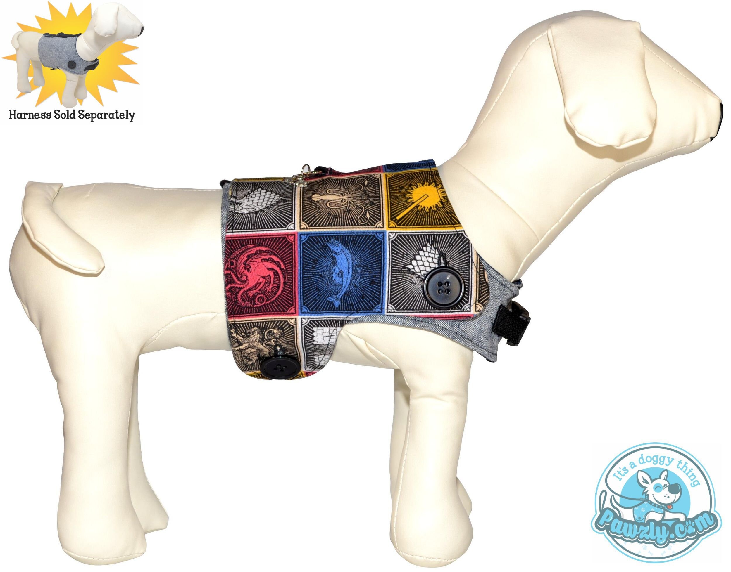 house stark dog bandana