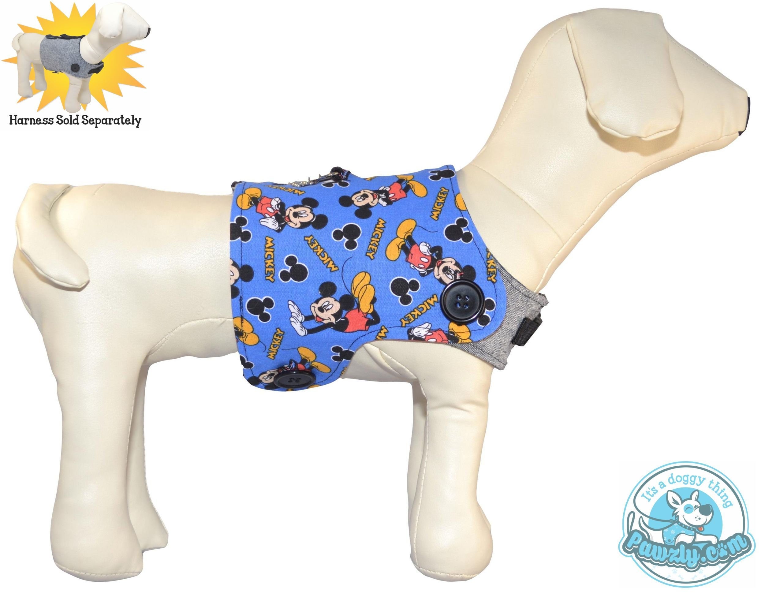 mickey mouse dog harness