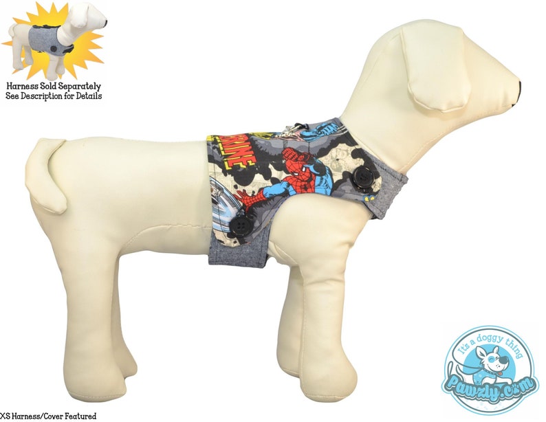 Marvel Superhero Comics Dog Harness Wolverine & Captain Etsy