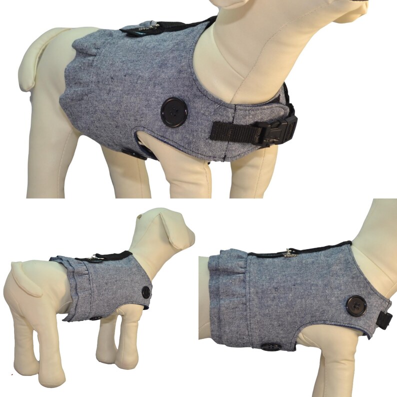 Handmade Dog Harness for Interchangeable & Reversible Etsy
