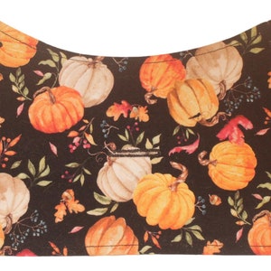 A Thanksgiving Pumpkin Harvest w/ Fall Acorns Autumn Leaves Dog Harness Vest Interchangeable Reversible Pet Dog Cover for PAWZLY Harnesses image 4