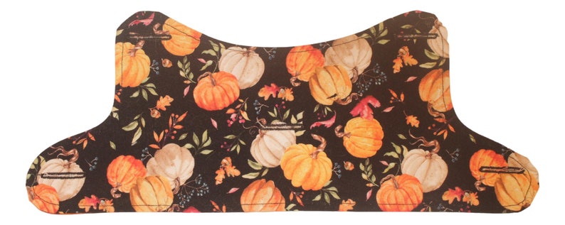 A Thanksgiving Pumpkin Harvest w/ Fall Acorns Autumn Leaves Dog Harness Vest Interchangeable Reversible Pet Dog Cover for PAWZLY Harnesses image 4