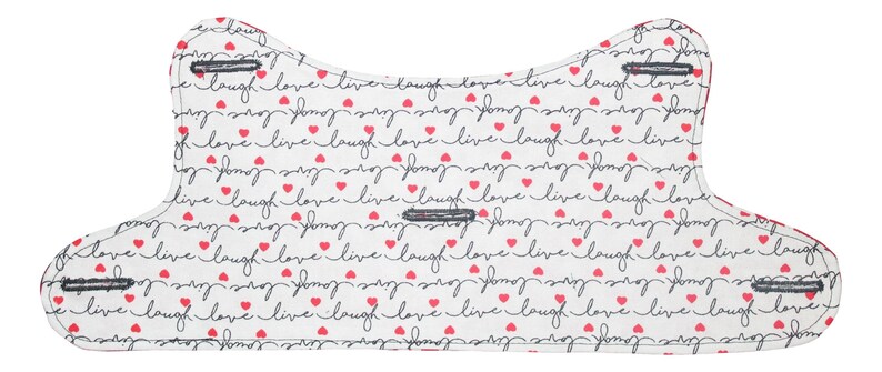 Small Large Heart Flutter Explosion 3 3 3 Live 3 Laugh 3 Love 3 Interchangeable Reversible Pet Dog Vest for PAWZLY Harnesses image 6