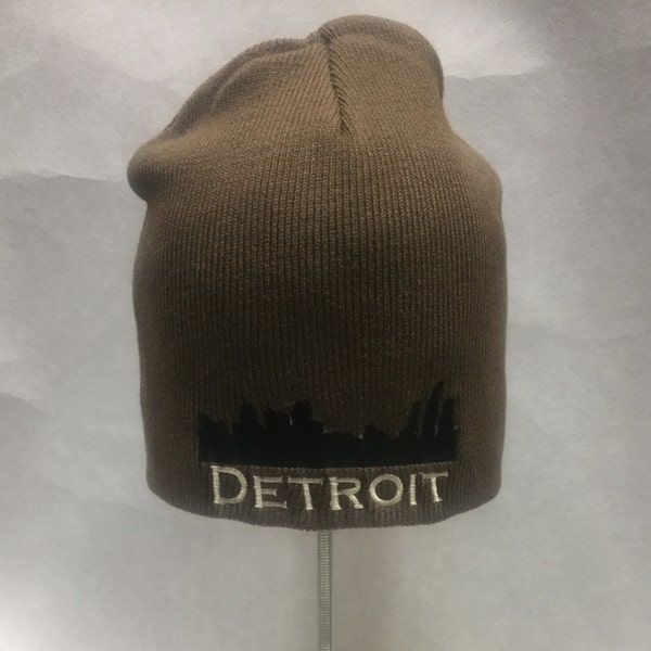Detroit Skyline Beanie/Skull Cap