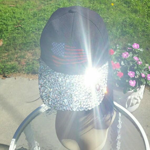 Swarovski, Bling Hats, Bridal Hats, Halloween Hats, Fourth of July, BCBG AZRIA SwarovskiandDiamonds - Etsy main image 4