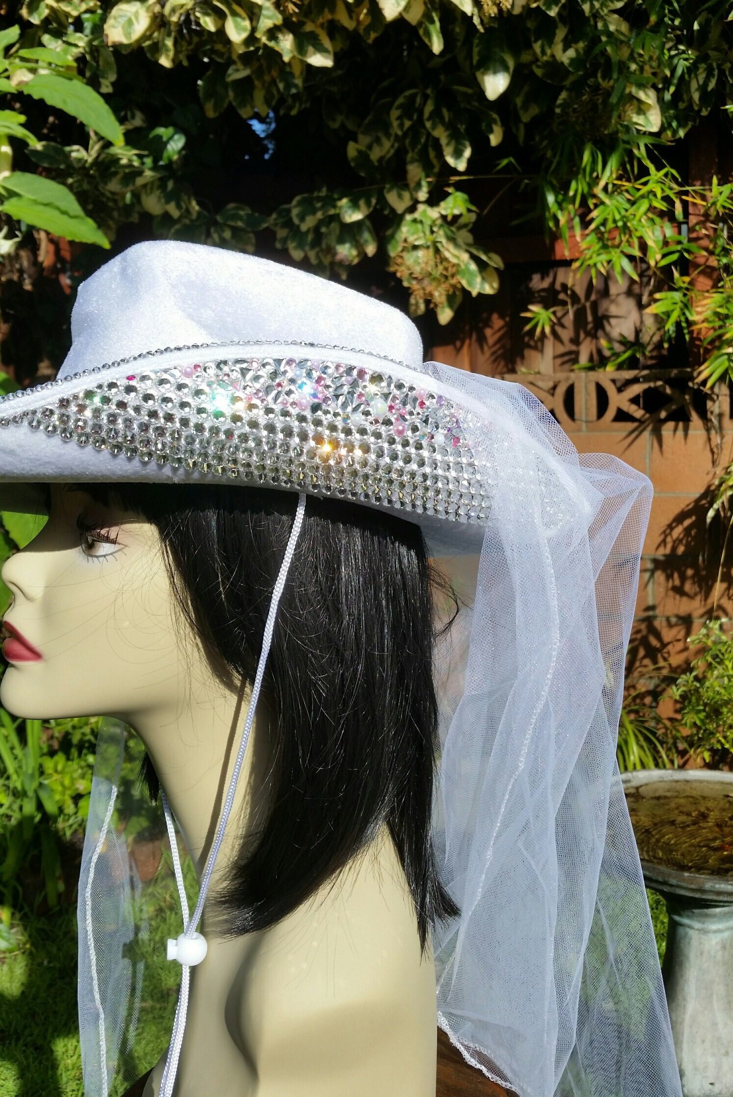 Bling Hats, Bridal Hats, Wedding, Bachelorette, Swarovski 
