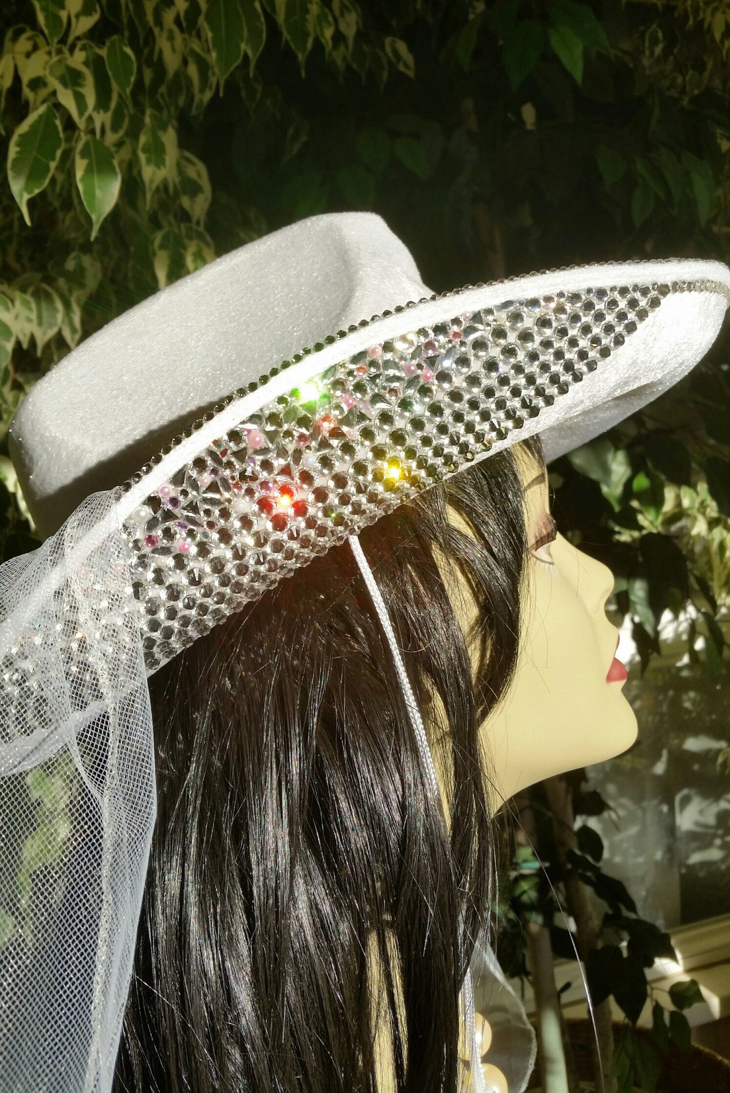 Bling Hats, Bridal Hats, Wedding, Bachelorette, Swarovski  display picture 3