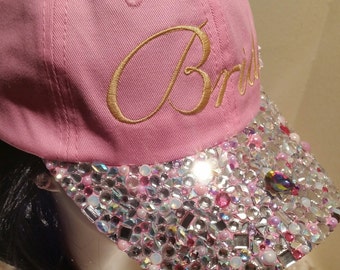 Wedding Bling Hats-Bridal Hats-Bridal Bling Hats-Bling Hats-Bachlorette Bling Gifts-Bridal Hats-Bridal Gifts-Bling Gifts-Swarovski Hats