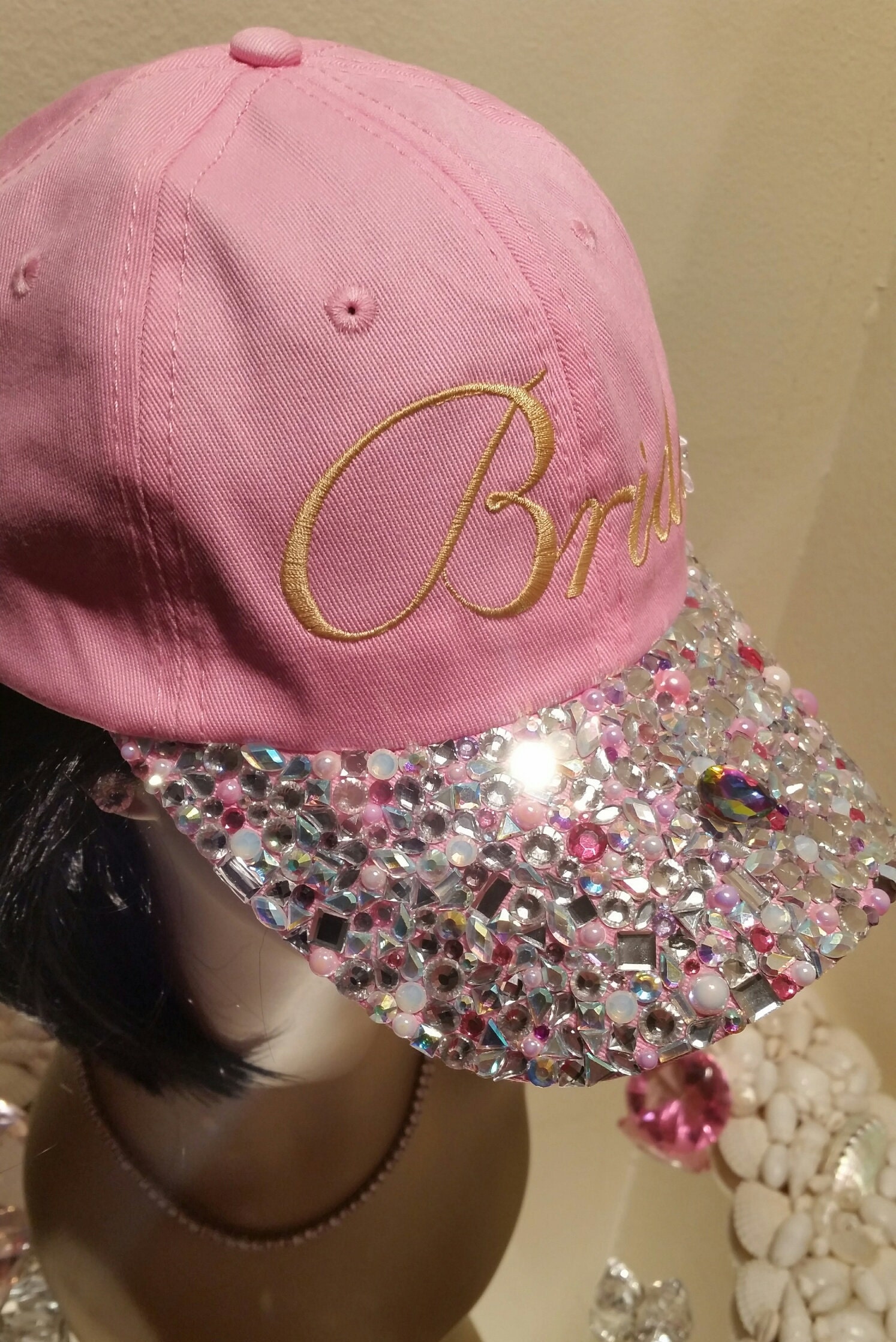 Bling Hats-Bling Gifts-Swarovski Hats Bridal Bling Hats-bling Hats-bling Gifts-bridal/wedding  main image 3